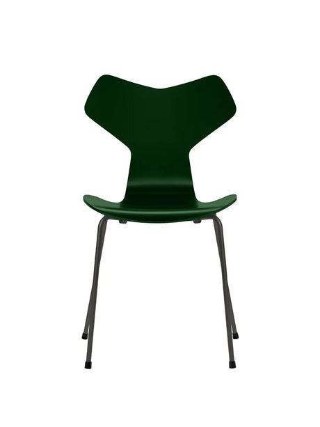 3130 Grand Prix stol lakeret af Arne Jacobsen - Evergreen / Warm Graphite - Jacobsen Plus