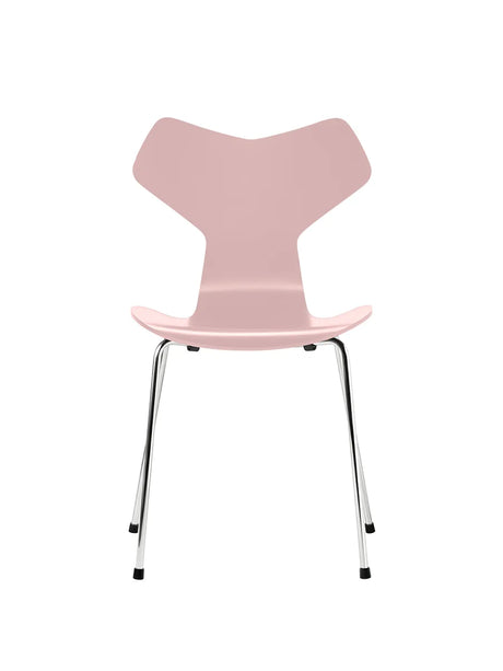 3130 Grand Prix stol lakeret af Arne Jacobsen - Pale Rose / Krom - Jacobsen Plus