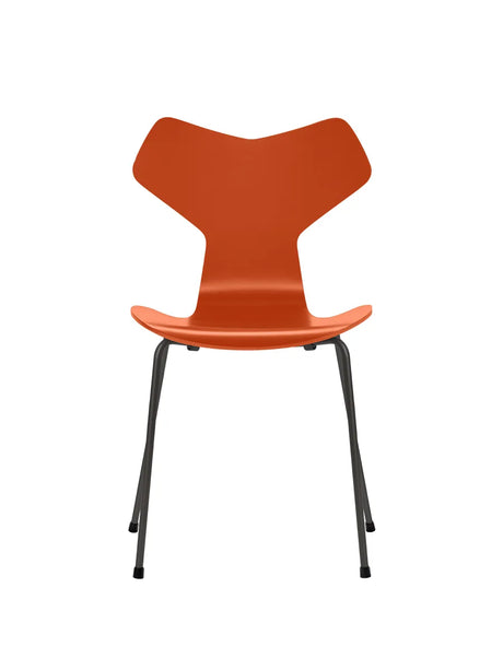 3130 Grand Prix stol lakeret af Arne Jacobsen - Paradise Orange / Warm Graphite - Jacobsen Plus