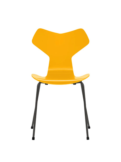 3130 Grand Prix stol lakeret af Arne Jacobsen - True Yellow / Warm Graphite - Jacobsen Plus