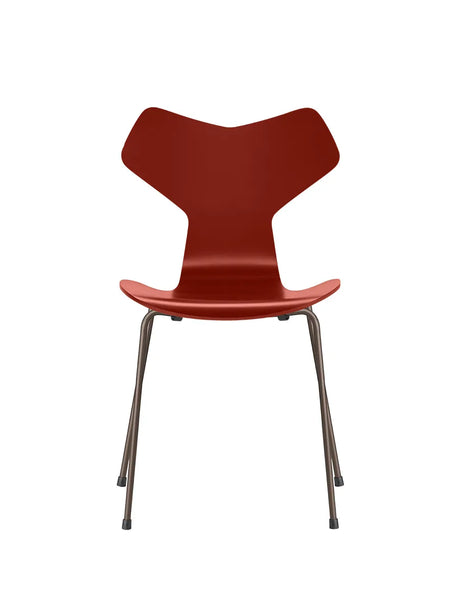 3130 Grand Prix stol lakeret af Arne Jacobsen - Venetian Red / Brown Bronze - Jacobsen Plus