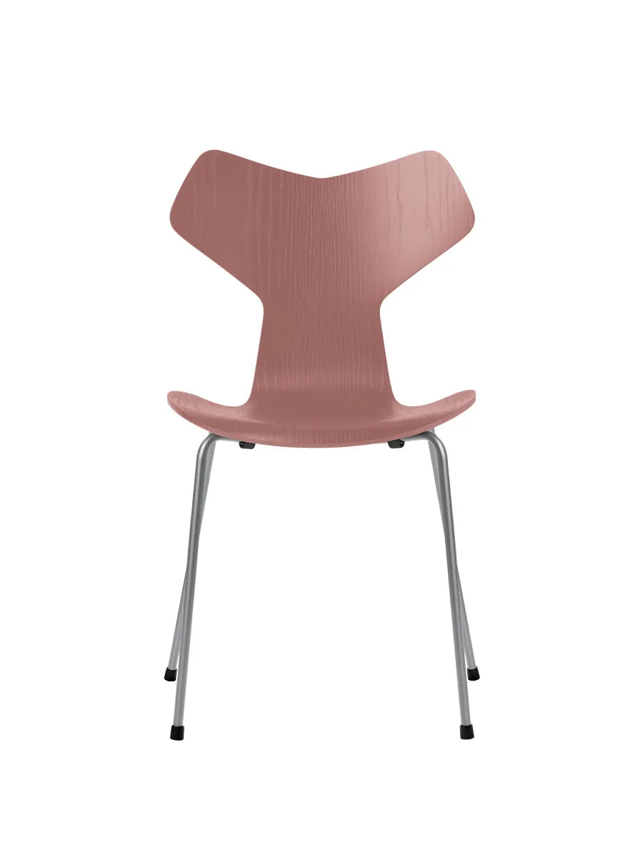 3130 Grand Prix stol i farvet ask af Arne Jacobsen - Wild Rose / Silver Grey - Jacobsen Plus