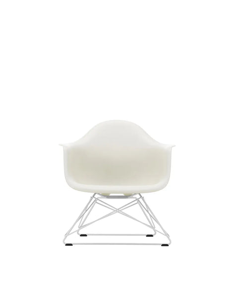 Eames Plastic Armchair LAR, weiß lackiert von Vitra - Pebble - Jacobsen Plus