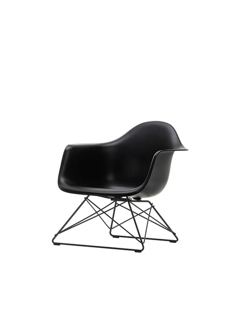Eames Plastic Armchair LAR, schwarz lackiert von Vitra - Tiefschwarz - Jacobsen Plus