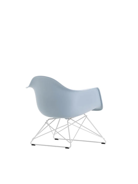 Eames Plastic Armchair LAR, weiß lackiert von Vitra - Meeresblau - Jacobsen Plus