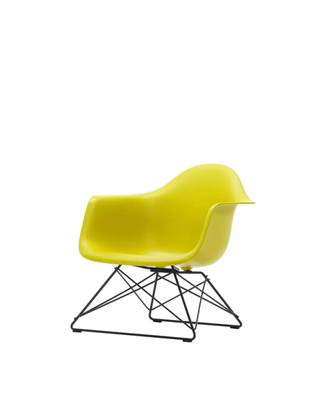 Eames Plastic Armchair LAR, schwarz lackiert von Vitra - Mustard - Jacobsen Plus