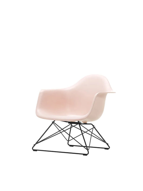 Eames Plastic Armchair LAR, schwarz lackiert von Vitra - Pale Rose - Jacobsen Plus