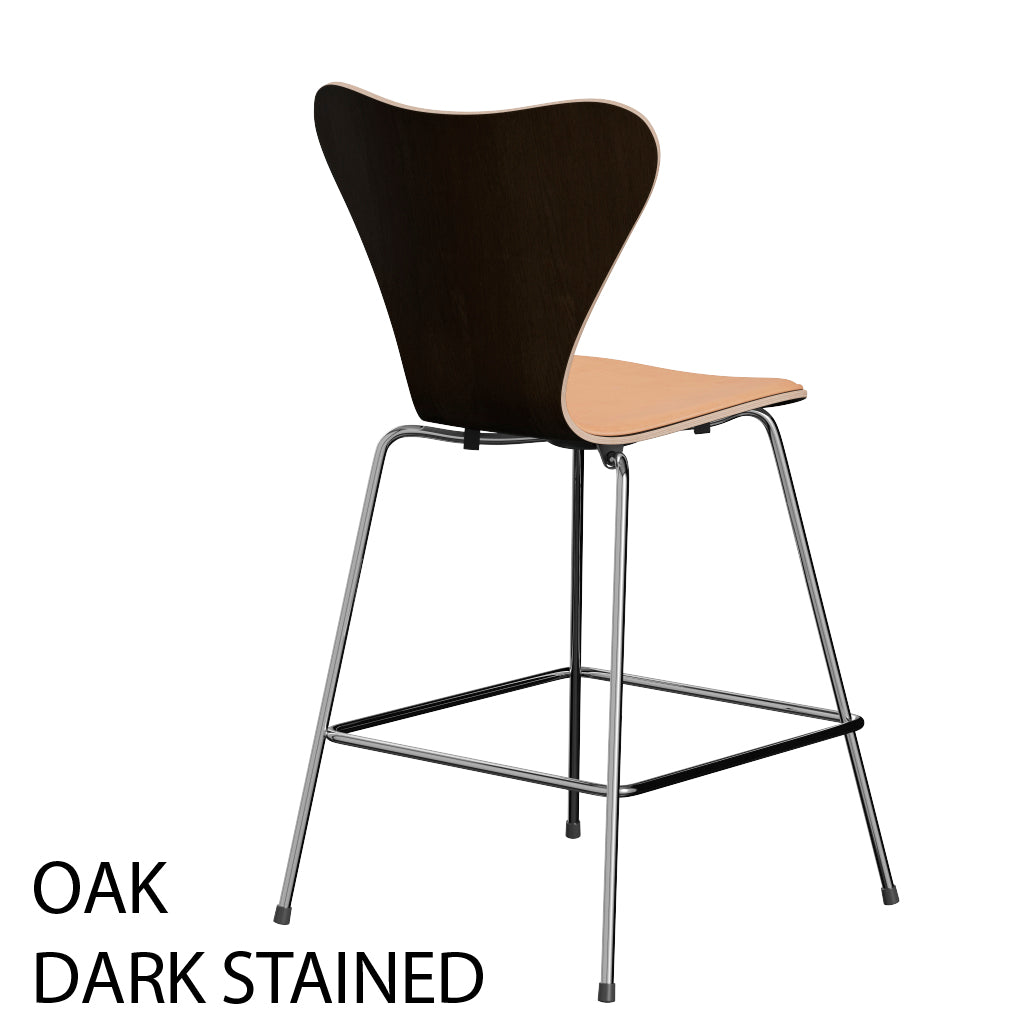 Fritz Hansen - 3187 lav barstol, naturfiner og forsidepolstret i Natur læder - 5 - Jacobsen Plus