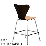 Fritz Hansen - 3187 lav barstol, naturfiner og forsidepolstret i Natur læder - 5 - Jacobsen Plus