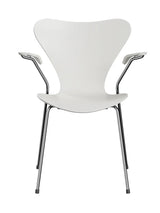 3207 Serie 7 Armstol af Arne Jacobsen - Uden polstring / Lakeret / Hvid - Jacobsen Plus