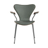 Dunkel gebeizte Eiche - Concrete Grey Leder - Silbergraues Gestell