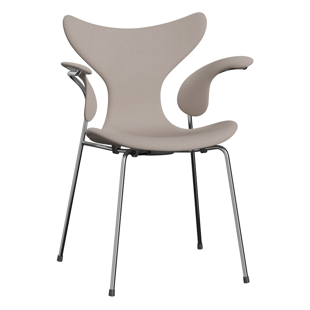 3208 Die Lilie mit Armlehnen, vollgepolstert von Arne Jacobsen - Christianshavn - 1120 Light Beige - Jacobsen Plus