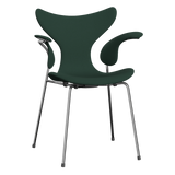 3208 Die Lilie mit Armlehnen, vollgepolstert von Arne Jacobsen - Christianshavn - 1160 Dark Green Uni - Jacobsen Plus