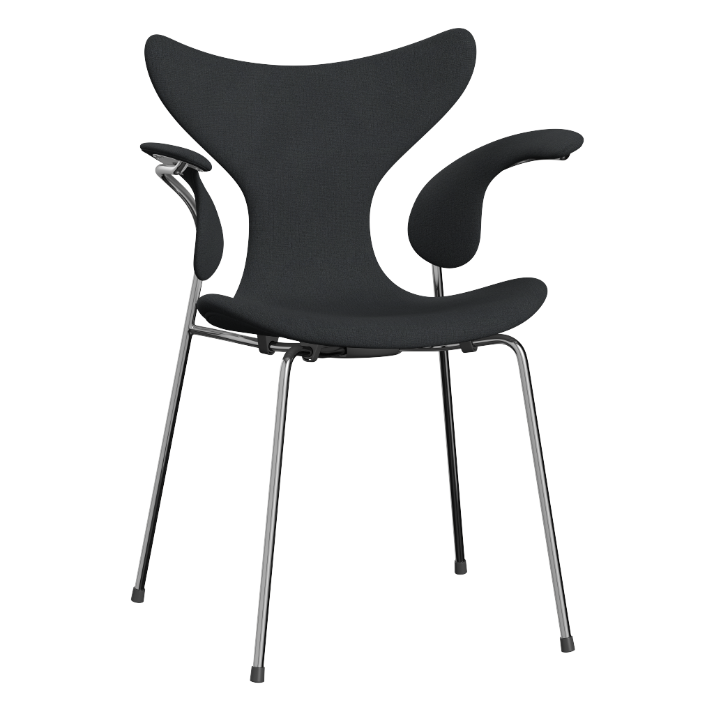 3208 Die Lilie mit Armlehnen, vollgepolstert von Arne Jacobsen - Christianshavn - 1173 Grey - Jacobsen Plus