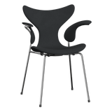 3208 Die Lilie mit Armlehnen, vollgepolstert von Arne Jacobsen - Christianshavn - 1174 Dark Grey - Jacobsen Plus