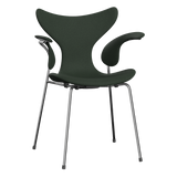 3208 Die Lilie mit Armlehnen, vollgepolstert von Arne Jacobsen - Christianshavn - 1262 Forrest Green - Jacobsen Plus