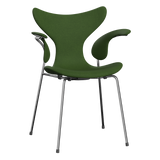 3208 Die Lilie mit Armlehnen, vollgepolstert von Arne Jacobsen - Christianshavn - 1263 Moss Green - Jacobsen Plus