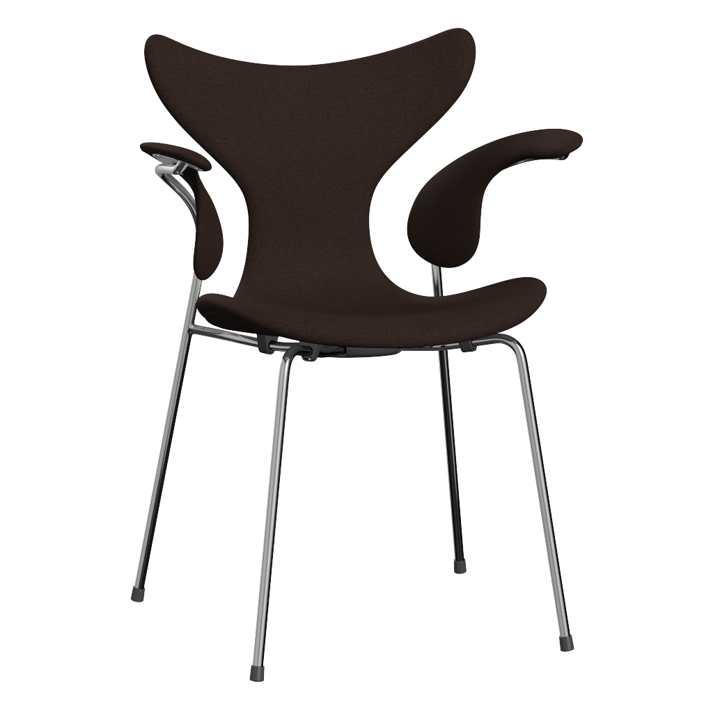 3208 Die Lilie mit Armlehnen, vollgepolstert von Arne Jacobsen - Christianshavn - 1280 Brown - Jacobsen Plus