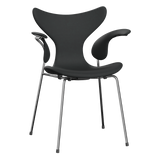 3208 Die Lilie mit Armlehnen, vollgepolstert von Arne Jacobsen - Haze Leder - Anthracite - Jacobsen Plus