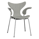 3208 Die Lilie mit Armlehnen, vollgepolstert von Arne Jacobsen - Hallingdal - 110 White/Grey - Jacobsen Plus