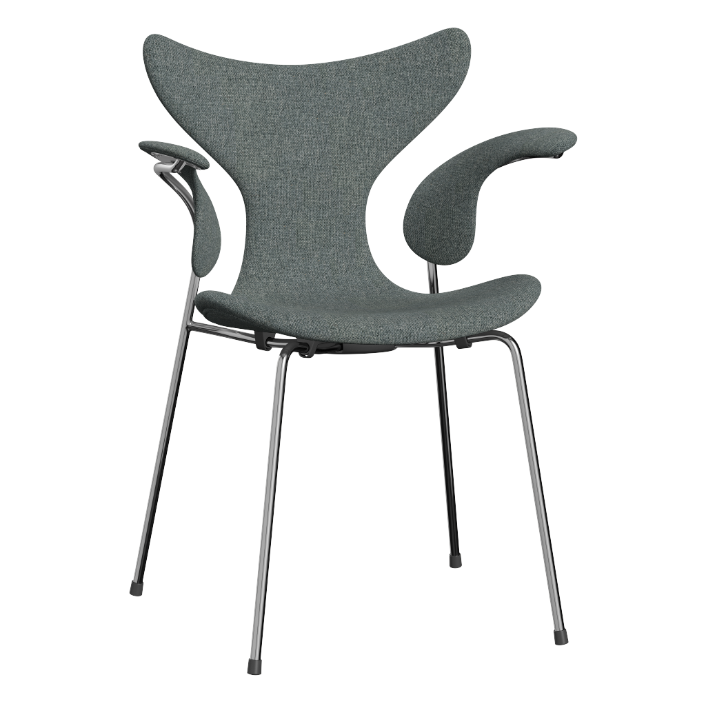 3208 Die Lilie mit Armlehnen, vollgepolstert von Arne Jacobsen - Hallingdal - 130 Grey - Jacobsen Plus