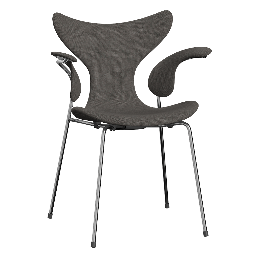 3208 Die Lilie mit Armlehnen, vollgepolstert von Arne Jacobsen - Hallingdal - 143 Grey/Dark - Jacobsen Plus