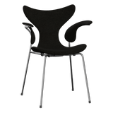 3208 Die Lilie mit Armlehnen, vollgepolstert von Arne Jacobsen - Hallingdal - 173 Black/Grey - Jacobsen Plus