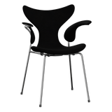 3208 Die Lilie mit Armlehnen, vollgepolstert von Arne Jacobsen - Hallingdal - 190 Black - Jacobsen Plus