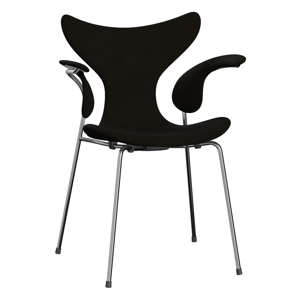 3208 Die Lilie mit Armlehnen, vollgepolstert von Arne Jacobsen - Hallingdal - 390 Dark Brown - Jacobsen Plus