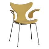 3208 Die Lilie mit Armlehnen, vollgepolstert von Arne Jacobsen - Hallingdal - 407 Yellow/White - Jacobsen Plus