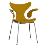 3208 Die Lilie mit Armlehnen, vollgepolstert von Arne Jacobsen - Hallingdal - 457 Mustard - Jacobsen Plus