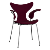 3208 Die Lilie mit Armlehnen, vollgepolstert von Arne Jacobsen - Hallingdal - 563 Dark Rose - Jacobsen Plus