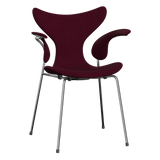 3208 Die Lilie mit Armlehnen, vollgepolstert von Arne Jacobsen - Hallingdal - 573 Wine Red/Purple - Jacobsen Plus