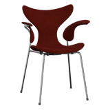3208 Die Lilie mit Armlehnen, vollgepolstert von Arne Jacobsen - Hallingdal - 596 Red/Black - Jacobsen Plus