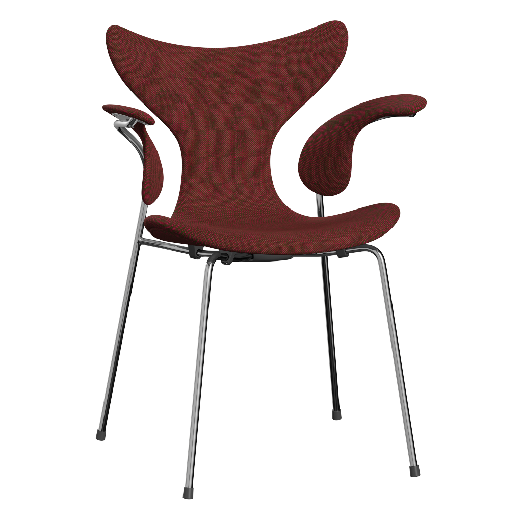 3208 Die Lilie mit Armlehnen, vollgepolstert von Arne Jacobsen - Hallingdal - 660 Red/Green - Jacobsen Plus