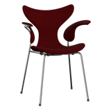 3208 Die Lilie mit Armlehnen, vollgepolstert von Arne Jacobsen - Hallingdal - 687 Dark Red - Jacobsen Plus