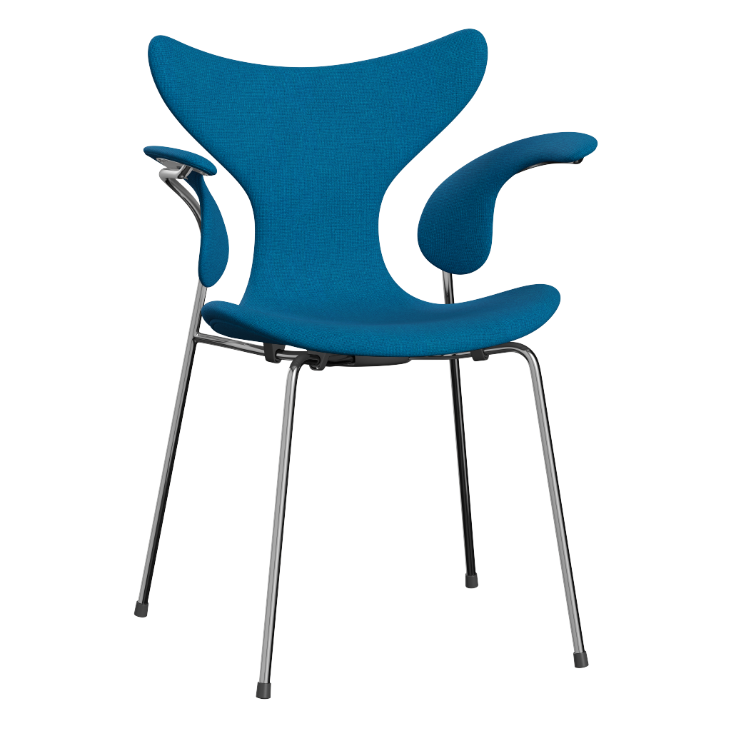 3208 Die Lilie mit Armlehnen, vollgepolstert von Arne Jacobsen - Hallingdal - 850 Turqoise - Jacobsen Plus