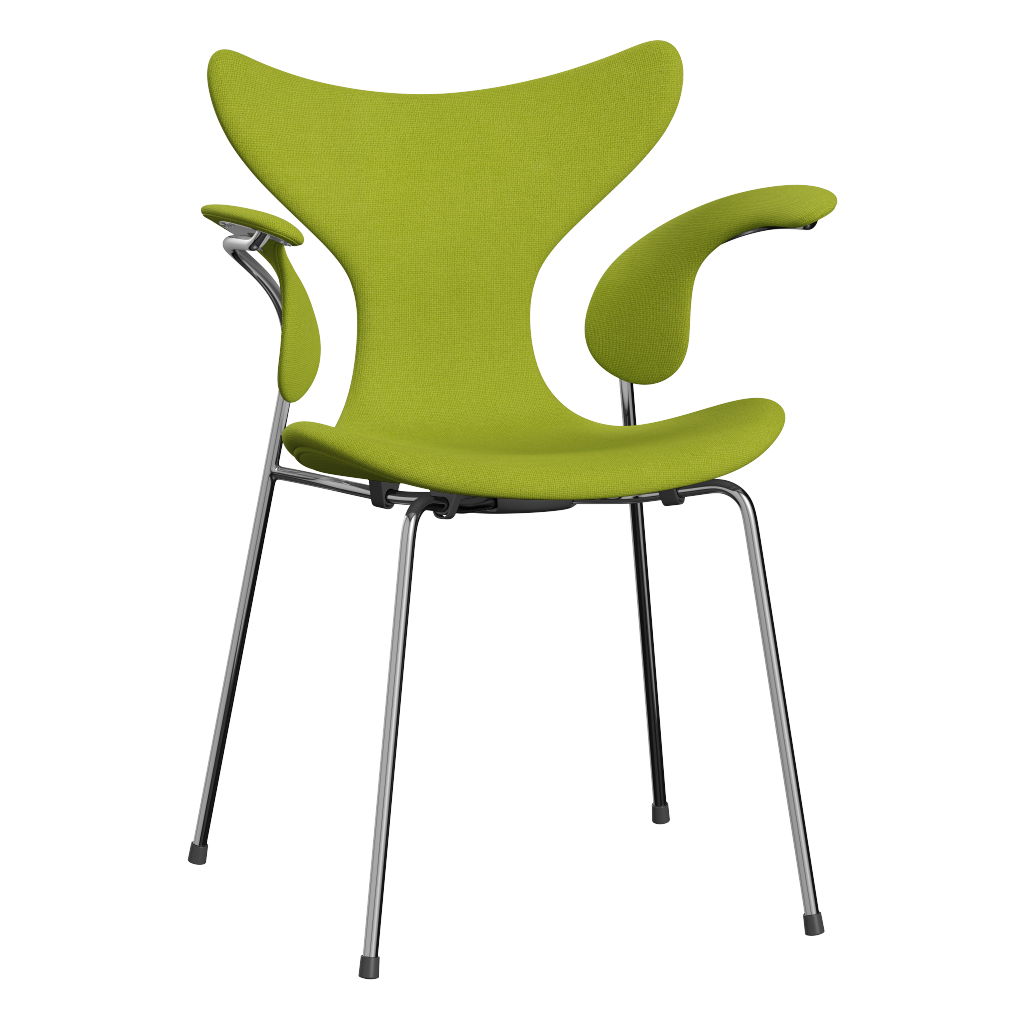 3208 Die Lilie mit Armlehnen, vollgepolstert von Arne Jacobsen - Hallingdal - 907 Lime - Jacobsen Plus