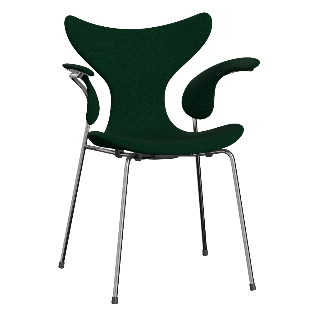 3208 Die Lilie mit Armlehnen, vollgepolstert von Arne Jacobsen - Hallingdal - 944 Glass Green - Jacobsen Plus