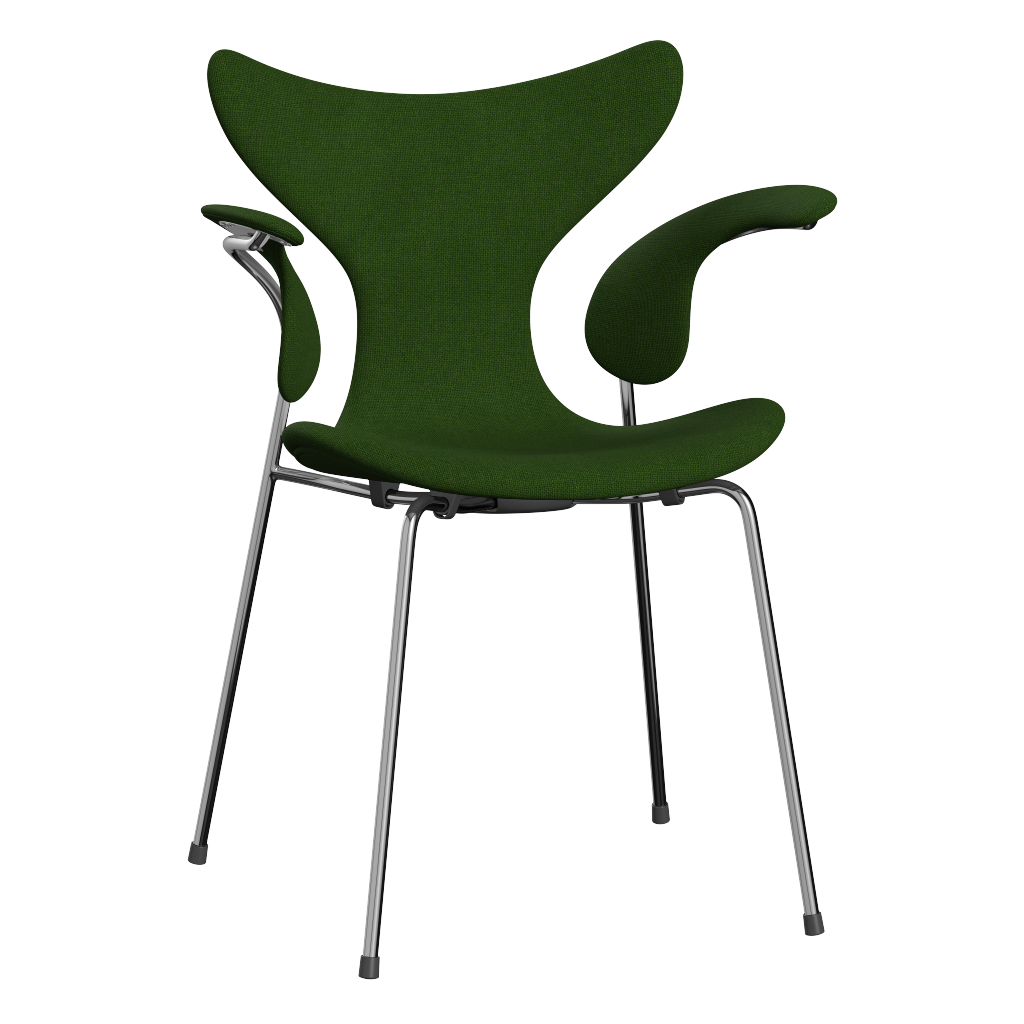 3208 Die Lilie mit Armlehnen, vollgepolstert von Arne Jacobsen - Hallingdal - 960 Grass Green - Jacobsen Plus