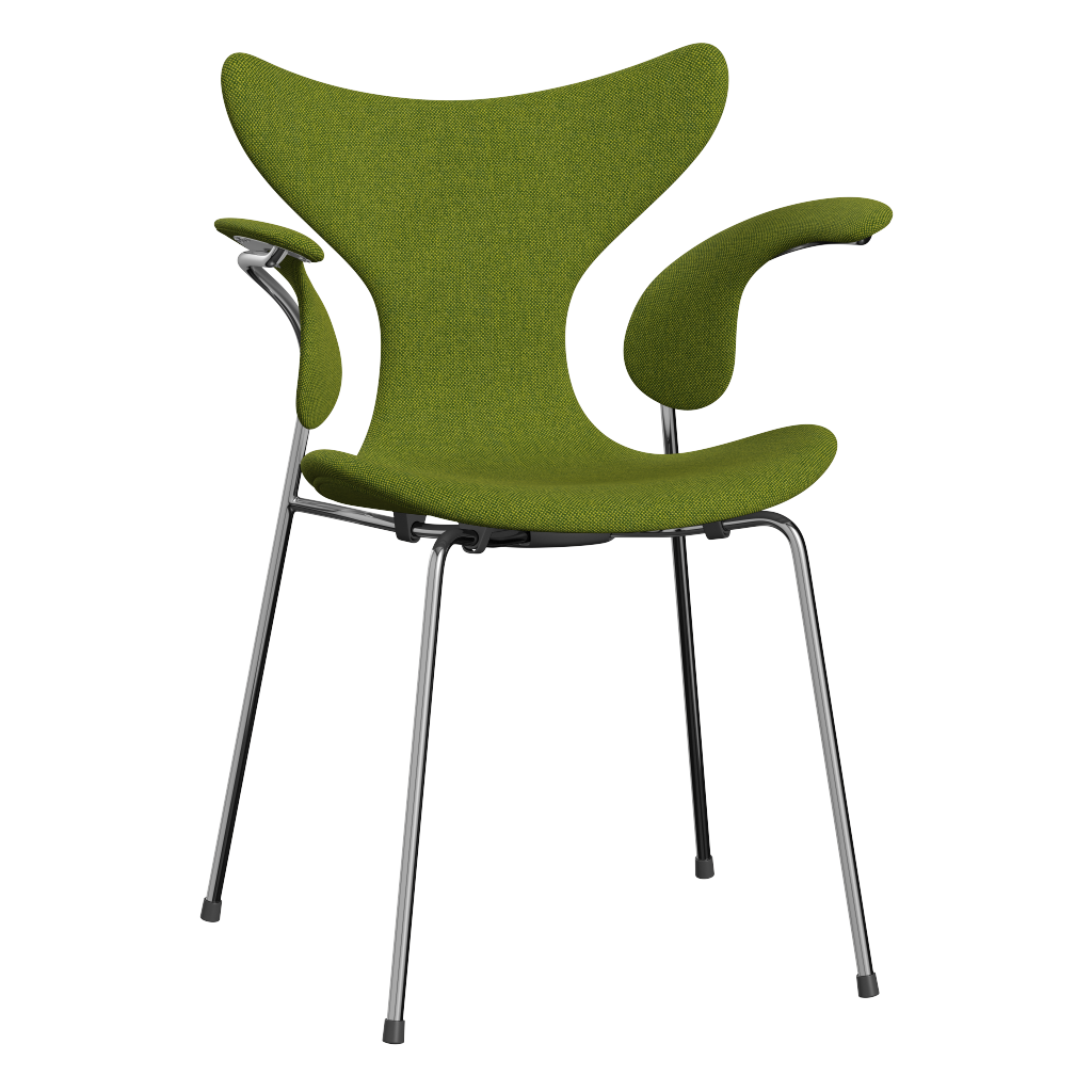 3208 Die Lilie mit Armlehnen, vollgepolstert von Arne Jacobsen - Hallingdal - 980 Green - Jacobsen Plus