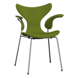 3208 Die Lilie mit Armlehnen, vollgepolstert von Arne Jacobsen - Hallingdal - 980 Green - Jacobsen Plus