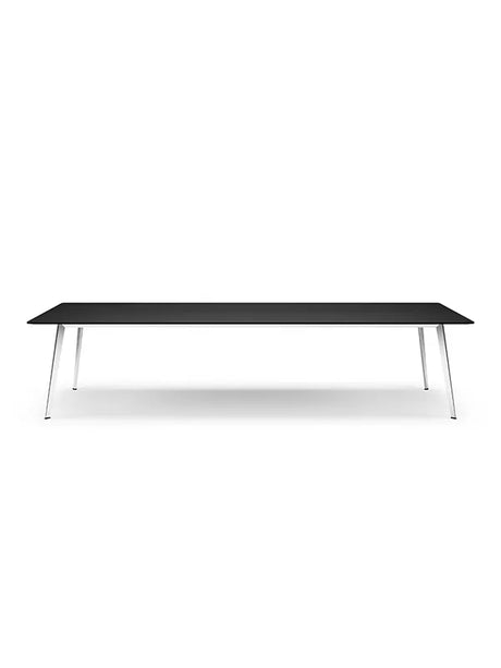 JW3012 Tisch von Montana - Schwarze Eiche (Furnier Eiche) / Aluminium (poliert) - Jacobsen Plus