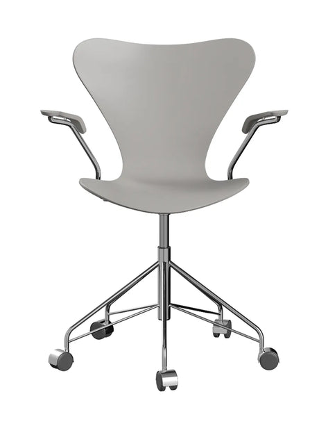 3217 Serie 7 Bürostuhl von Arne Jacobsen - Ohne Polsterung / lackiert / Nine grau - Jacobsen Plus