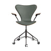 Mørkbejdset eg - Concrete Grey læder - Warm Graphite stel