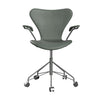 Concrete Grey læder - Silver Grey stel