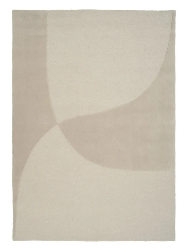 Split Plains Teppich, Beige von Linie Design