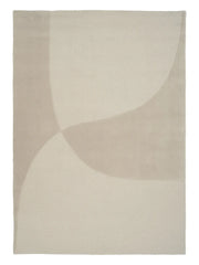 Split Plains Teppich, Beige von Linie Design