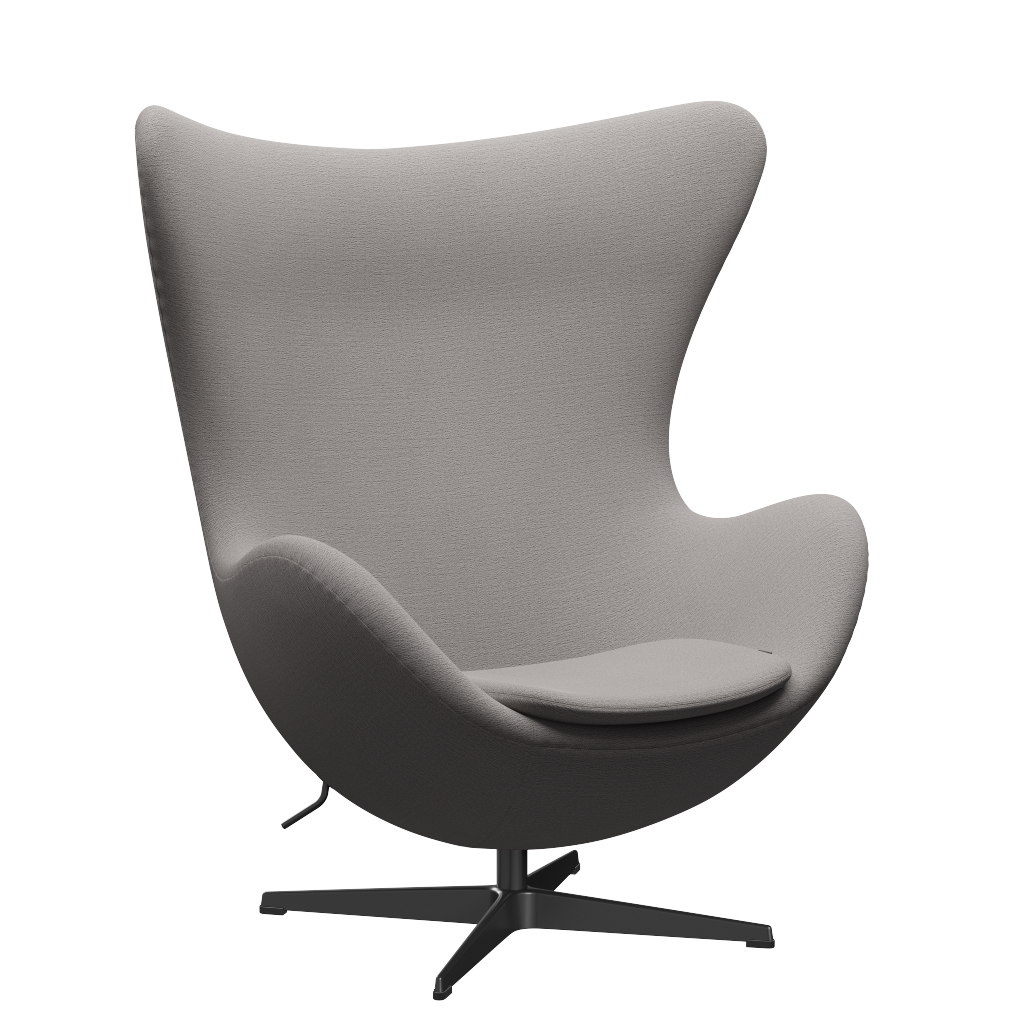 3316 Egg™ Sessel, Gestell in Schwarz von Arne Jacobsen - Christianshavn - 1121 Beige - Jacobsen Plus