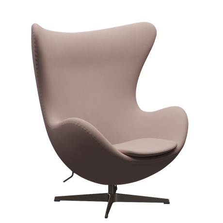 3316 Ægget loungestol, stel i brown bronze af Arne Jacobsen - Christianshavn - 1130 Light Red Uni - Jacobsen Plus